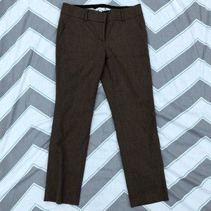Ann Taylor Loft Marisa Tan Brown Wool Slacks Pants
